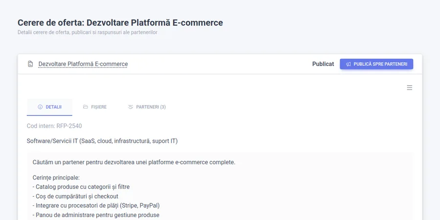 Partner and vendor directory